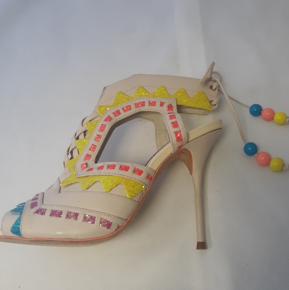 $695 Sophia Webster Riko Rio Shoes 36